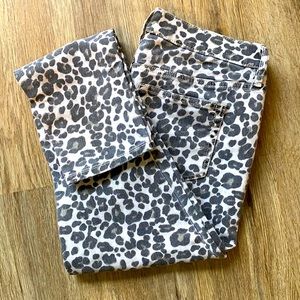 Loft Modern Skinny Leopard Denim